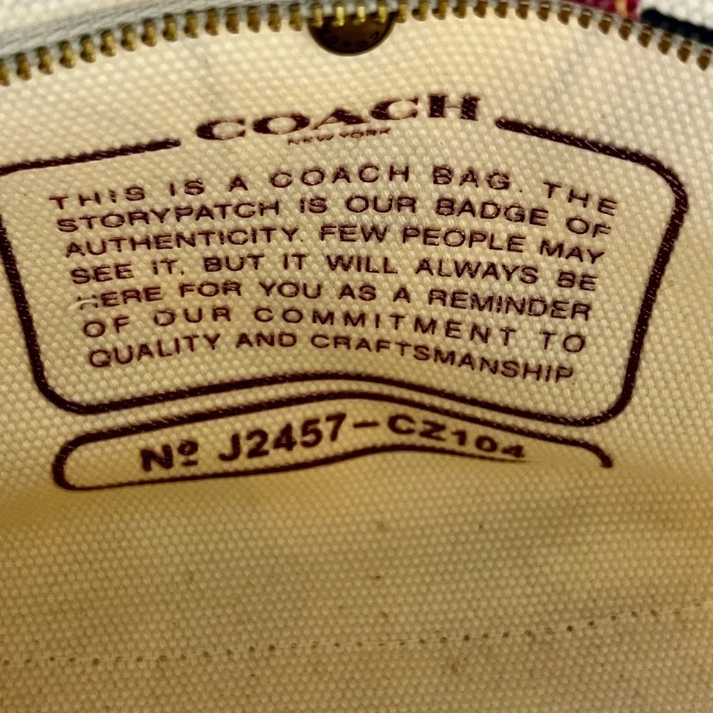 Coach Cargo Tote Bag 20 - Cherry Print - Picture 8 of 11
